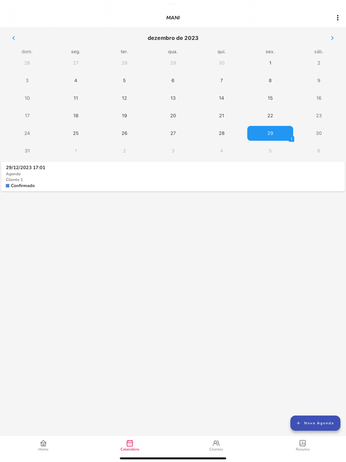 Agenda para Manicure