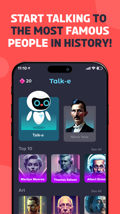 Talke AI - Chat AI And Celebs.のおすすめ画像1