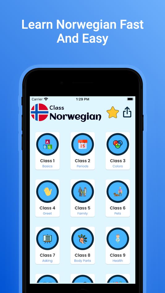 #1. Norwegian Learn For Beginners (iOS) Podle: Ali Hassan