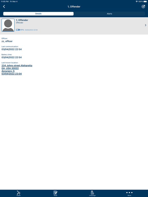 Omnilink FocalPoint Mobile iPad screenshot 2 - Navigation app