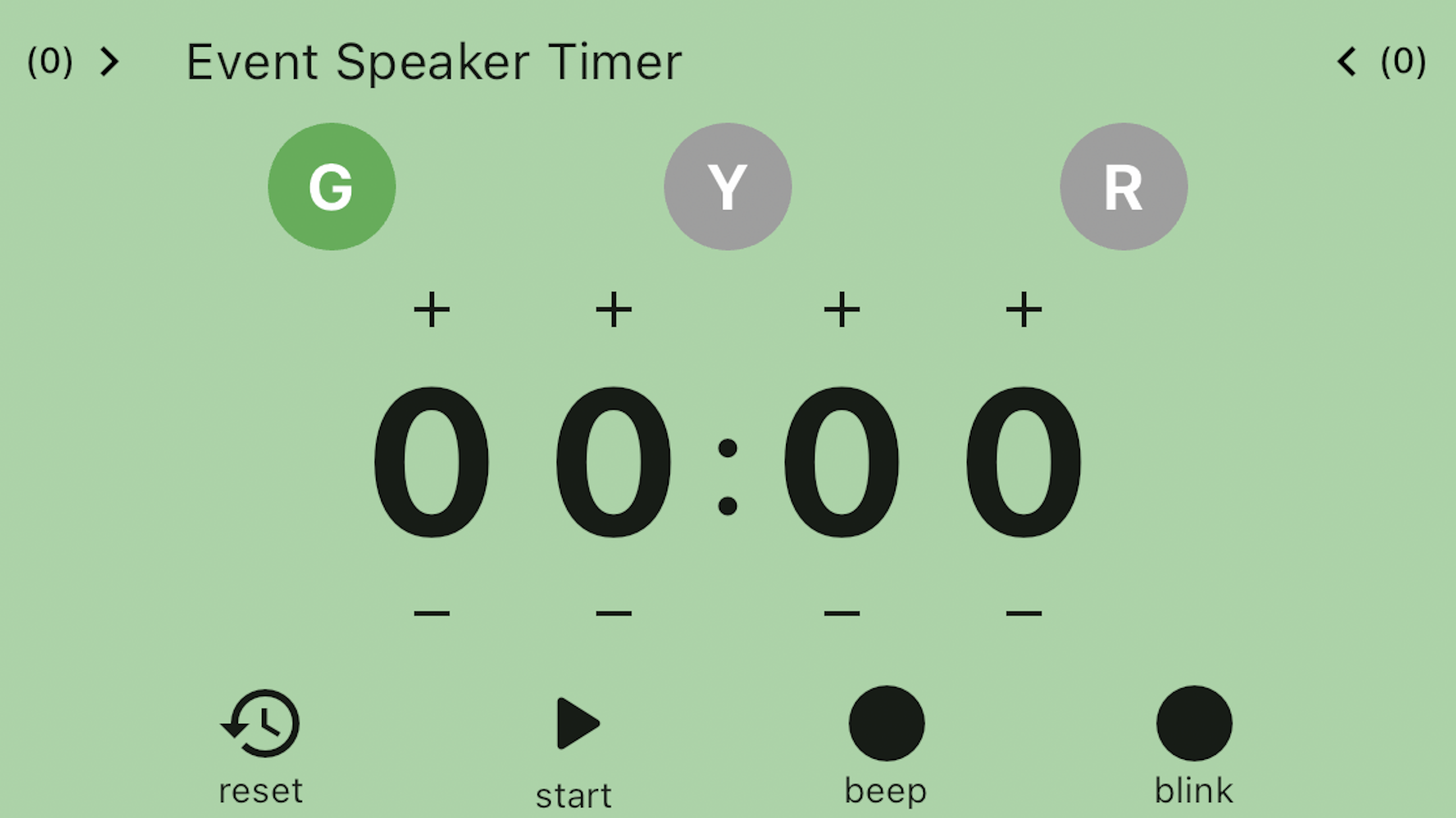 Event Speaker Timer