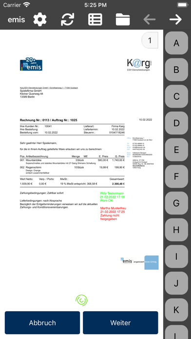emis.postmappe Screenshot
