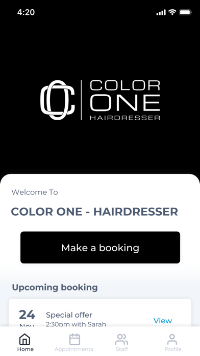 COLOR ONE - HAIRDRESSER Screenshot