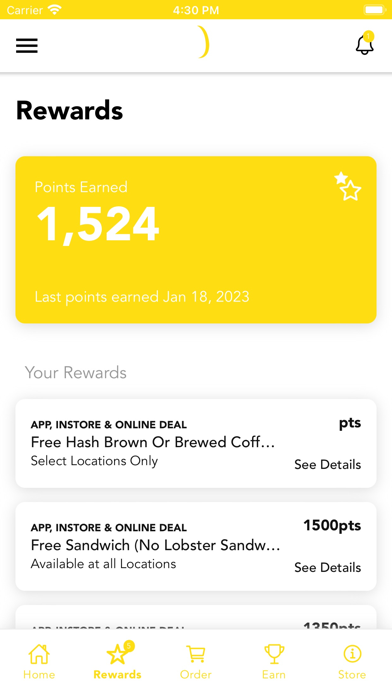 Egg Club Rewards Screenshot