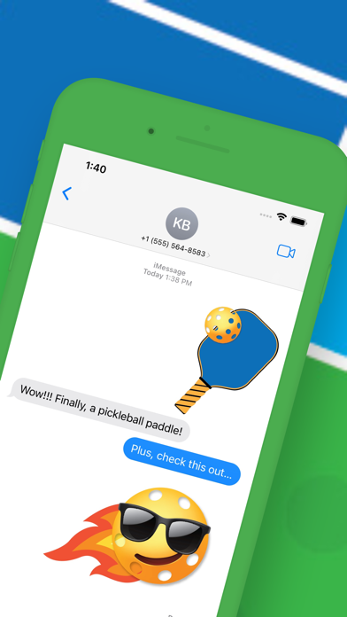 Pickleball Emojis Screenshot