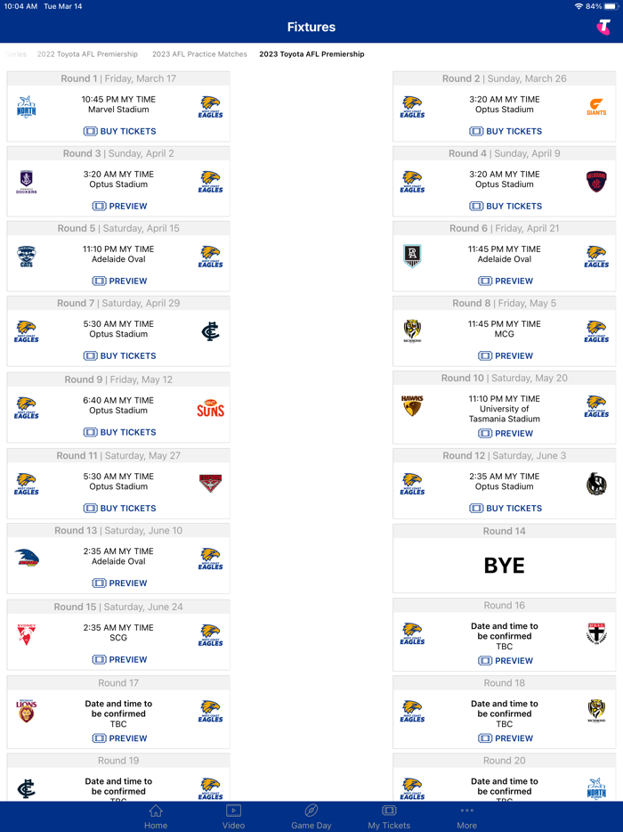 West Coast Eagles Official App