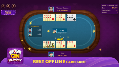 Gin Rummy: Offline Gameのおすすめ画像1