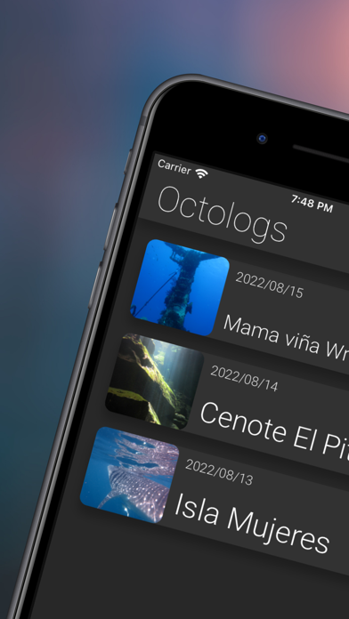 Dive Log | Octologs Screenshot
