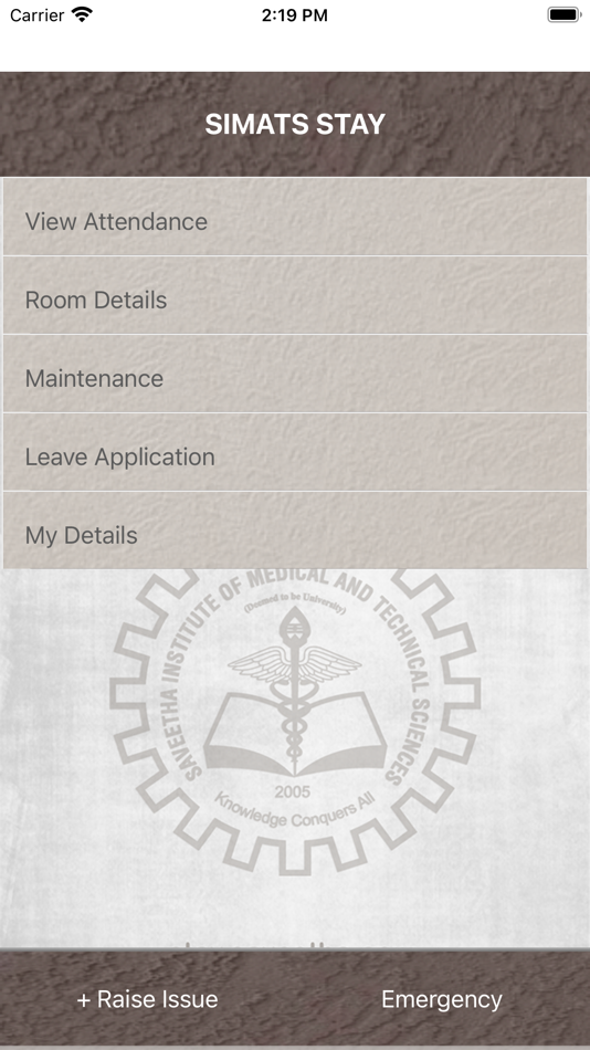 #3. Simats Stay (iOS) Av: Saveetha University