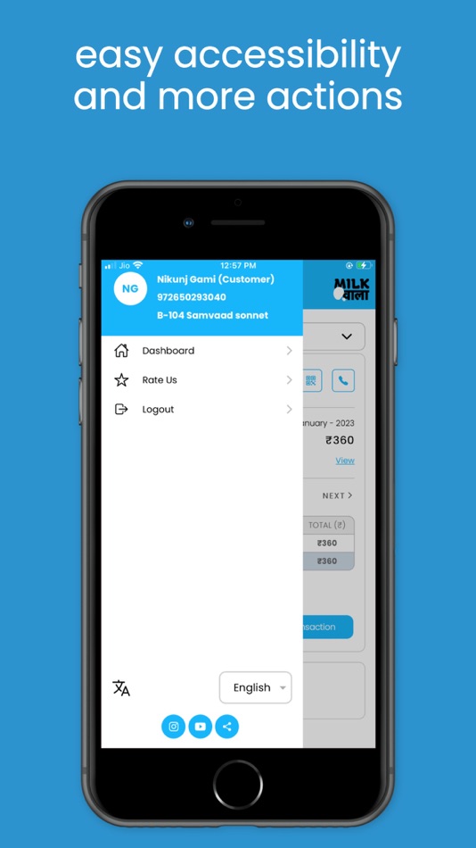 #7. Milk Wala - Customer (iOS) By: Paresh Gami