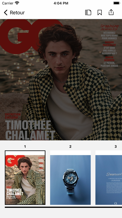 GQ Magazine France Screenshot