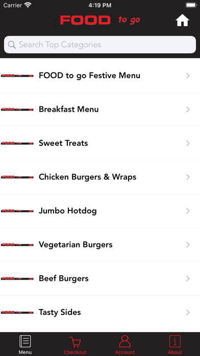 Food To Go Screenshot