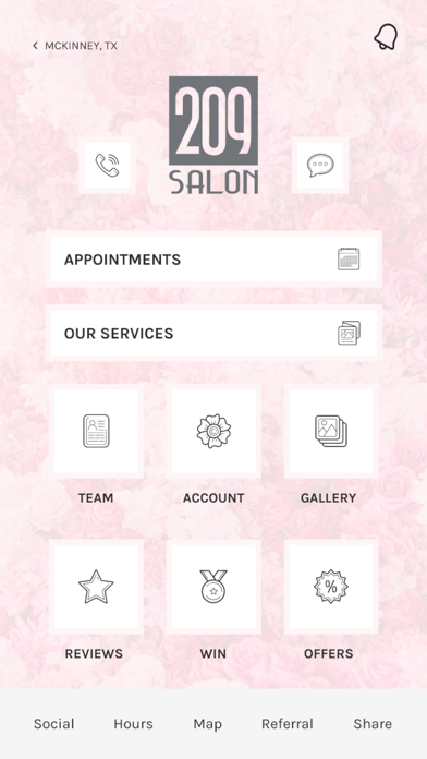 209 Salon Screenshot
