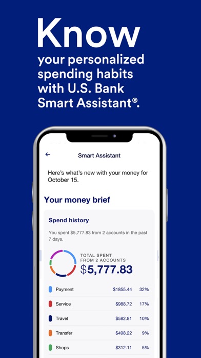 U.S. Bank Mobile Banking Screenshot