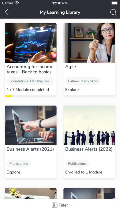 EY Tax Academy Screenshot