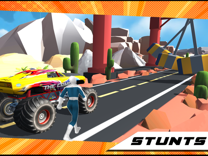 Superhero Mega Car Stunt