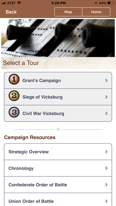 Vicksburg Battle App Screenshot