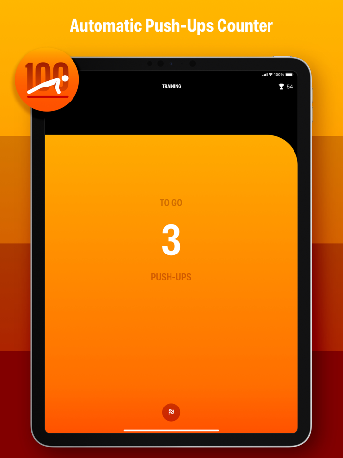 100 Push-Ups Counter and Trainer