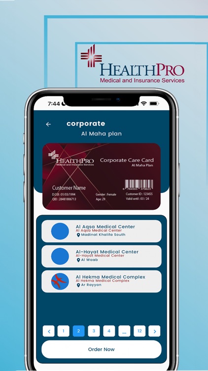 Healthpro Care Card