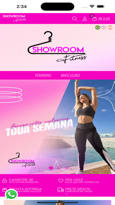 Showroom Fitness Screenshot