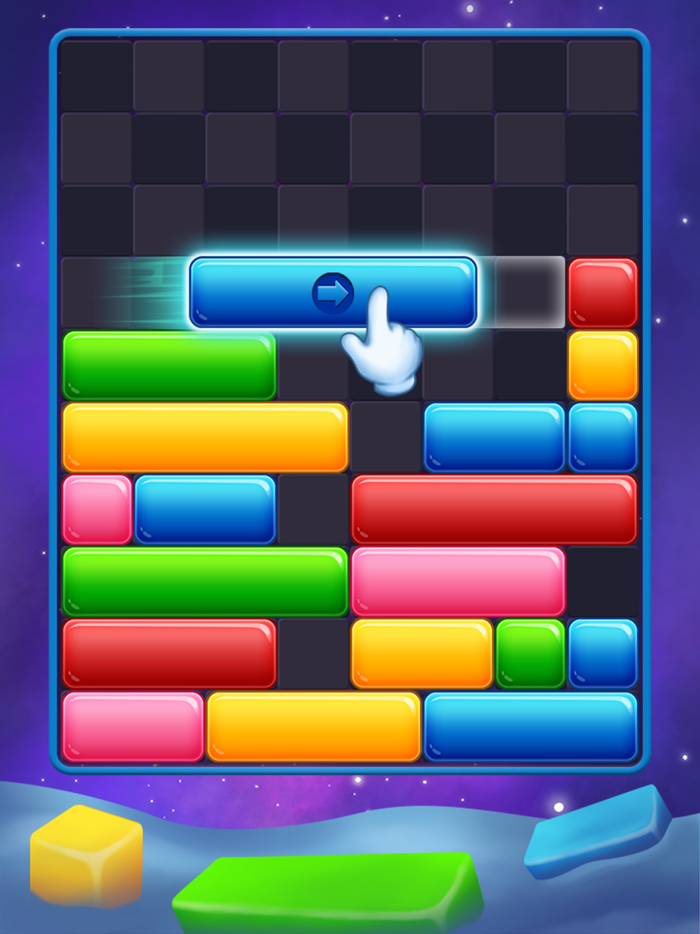 Jewel Drop Down Block Puzzle