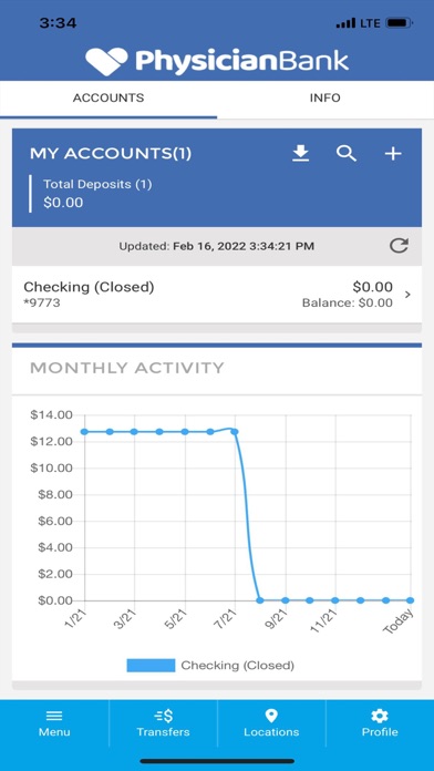 Physician Bank Mobile Screenshot
