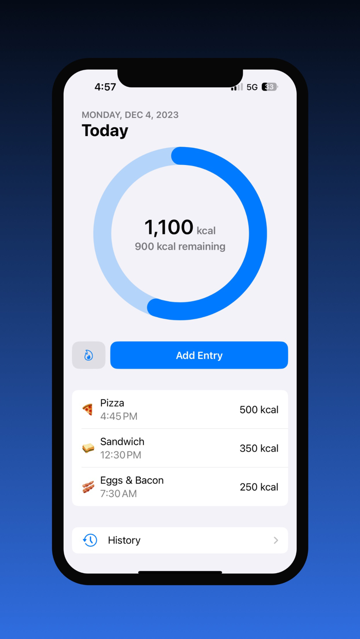 Minimal Calorie Tracker