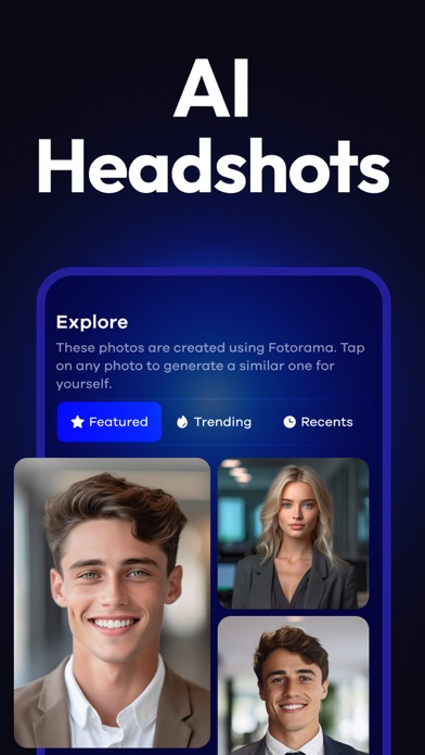 AI Headshot Generator Fotorama Screenshot