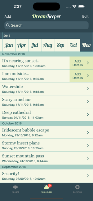 DreamKeeper - My Dream Journal Screenshot