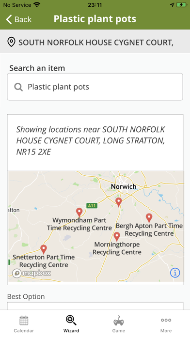 Bin Collections South Norfolk Screenshot