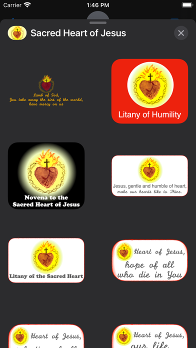 Sacred Heart of Jesus stickers Screenshot