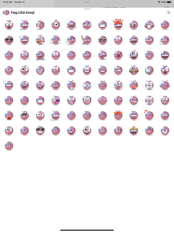 Screenshot #4 pour USA Flag Emoji