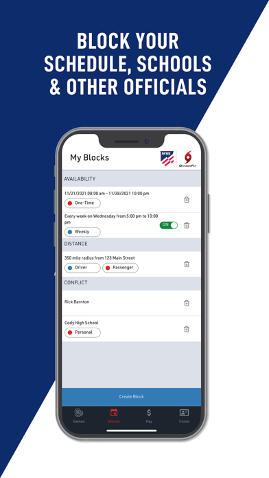 Center for Officials Services Screenshot