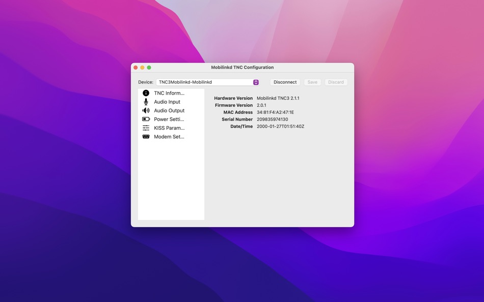 #1. Mobilinkd TNC Configuration (macOS) 由: Weston Bustraan