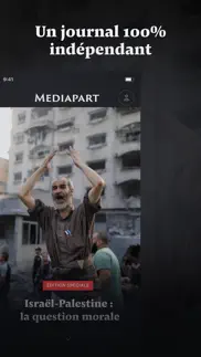 mediapart, journal indépendant iphone screenshot 1