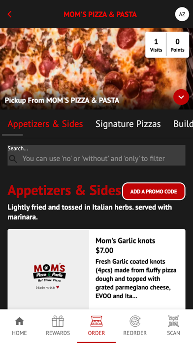 Mom's Pizza & Pasta Screenshot