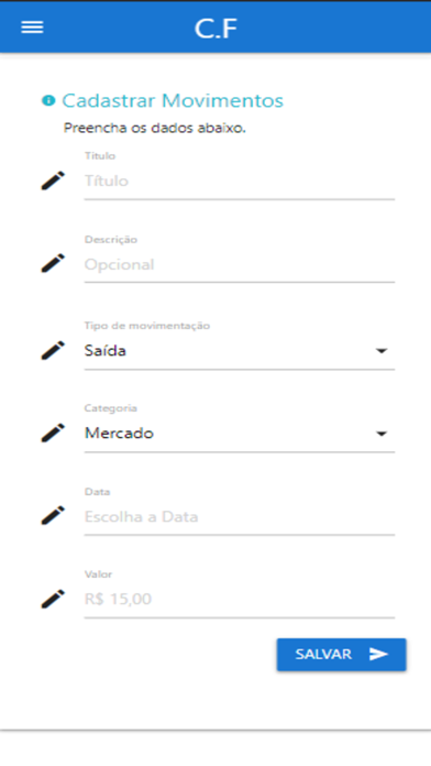 Controle Financeiro Upper Screenshot