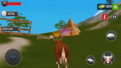Scary Cow wild Animal Game Screenshot