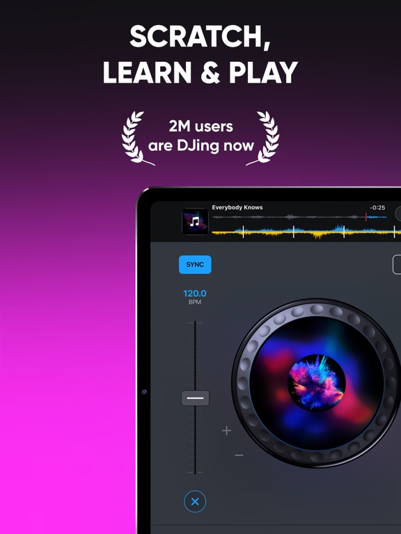 Screenshot #1 for DJ it! Virtual Music Mixer app