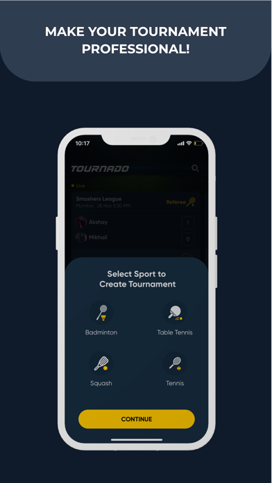 Tournado-Tournament Management Screenshot