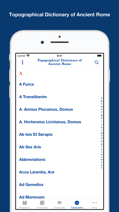 Greek and Roman Dictionaries Screenshot