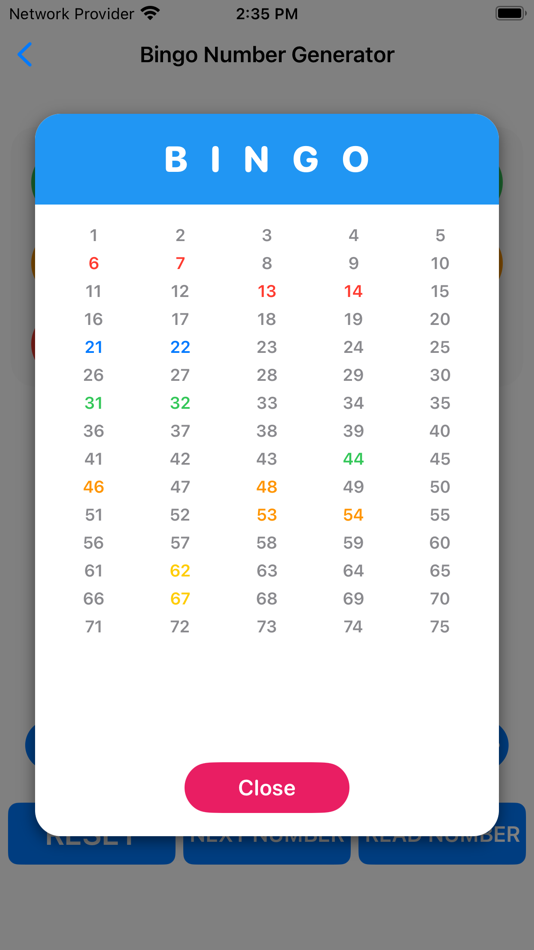 #2. MriGa Bingo Number Generator (iOS) 由: Gaurang Talwadkar
