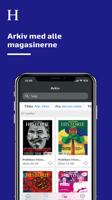 Politiken Historie Screenshot
