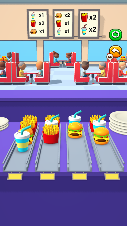 #2. Burger Sort! (iOS) 由: Full Fat Productions Ltd