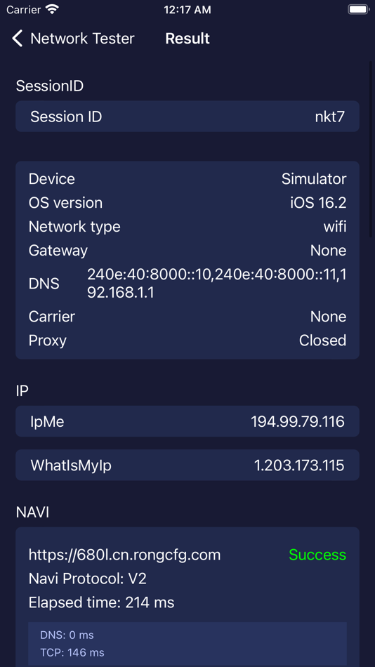 #4. Network Tester (iOS) Podle: 北京创奇易科技有限公司