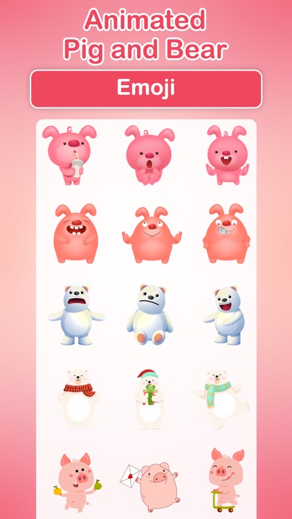 Animated Pig & Bear Emoji