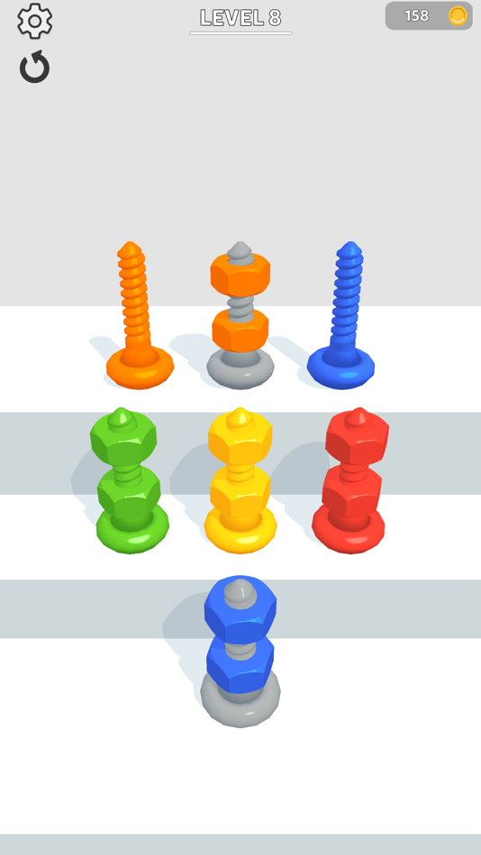 #2. Bolt Sorting (iOS) By: Babil Studios