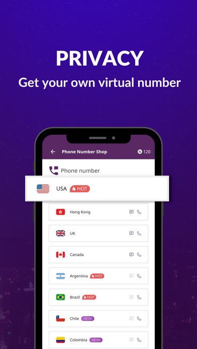 NEXIM－Virtual Phone Number Screenshot