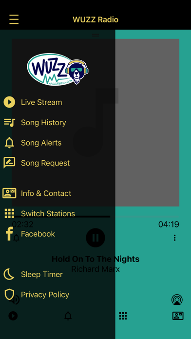 WUZZ Radio Screenshot