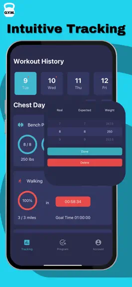 Game screenshot GYM: Strength Workout Tracker mod apk
